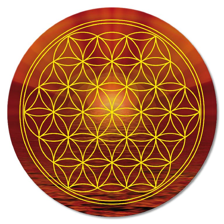 Untersetzer 6tlg.Set "Blume des Lebens" Flower of Life